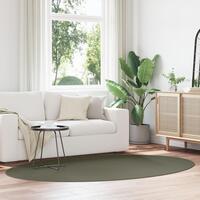 Tæpper Skovgrøn Polypropylen 160 x 230 cm Områdetæppe Oval