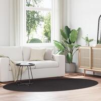 Tæppe ""HUARTE"" Sort 160x230 cm Oval