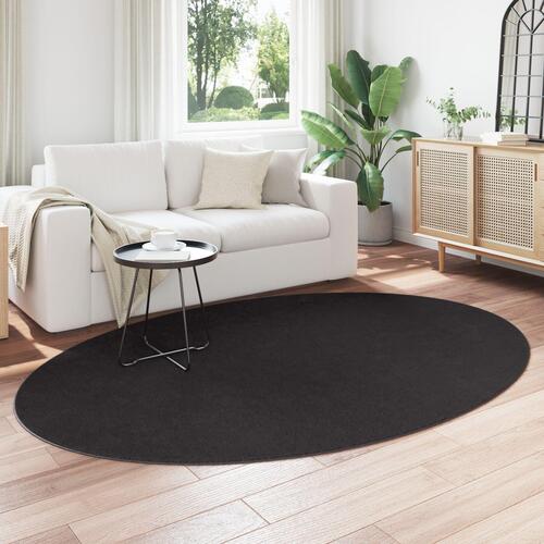Tæppe ""HUARTE"" Sort 160x230 cm Oval