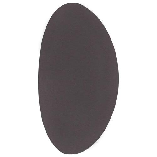 Tæpper Antracit Polyester 80 x 150 cm Accent tæpper Oval