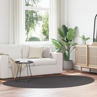 Tæpper Antracitgrå Polypropylen 160 x 230 cm Områdetæpper Oval