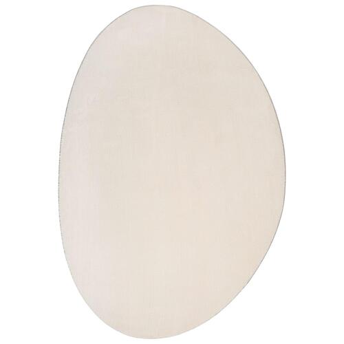 Tæpper Beige Polyester 120 x 170 cm Mønster Områdetæpper Oval