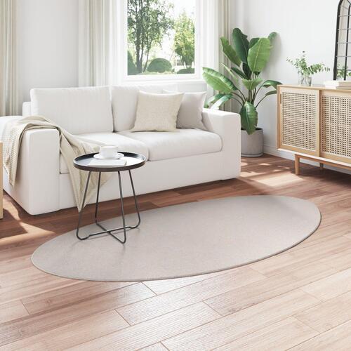 Tæpper Sand Polyester 100 x 200 cm Mønster Områdetæppe Oval
