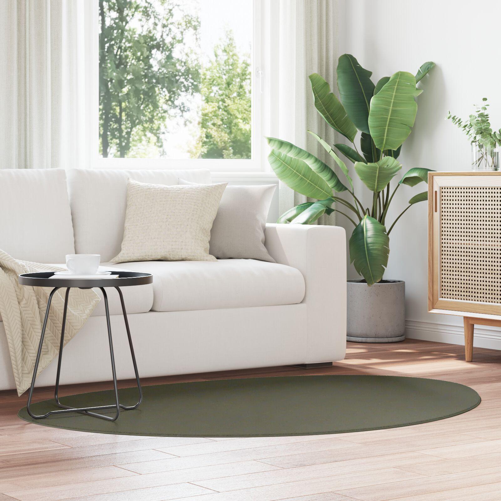 Tæppe "HUARTE" Kort Pels Blødt og Vaskbart Skovgrøn 120x170 cm