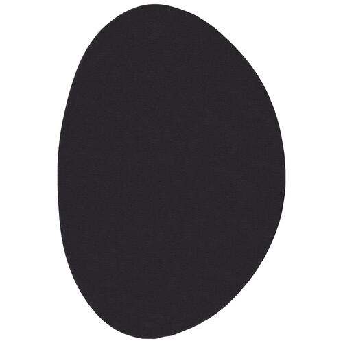 Tæpper Sort Bomuld 120 x 170 cm Områdetæppe Oval Moderne
