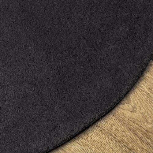 Tæpper Sort Bomuld 120 x 170 cm Områdetæppe Oval Moderne