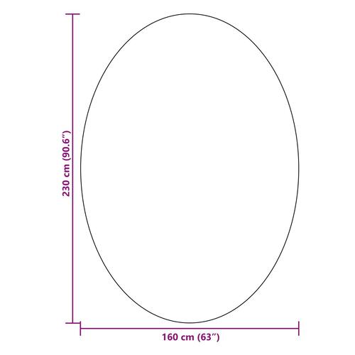 Tæpper Sort Polyester 160 x 230 cm Områdeteppet Ovalt