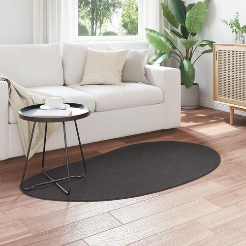 Områdetæppe Antracitgrå 80x150 cm Polyester Skridsikker
