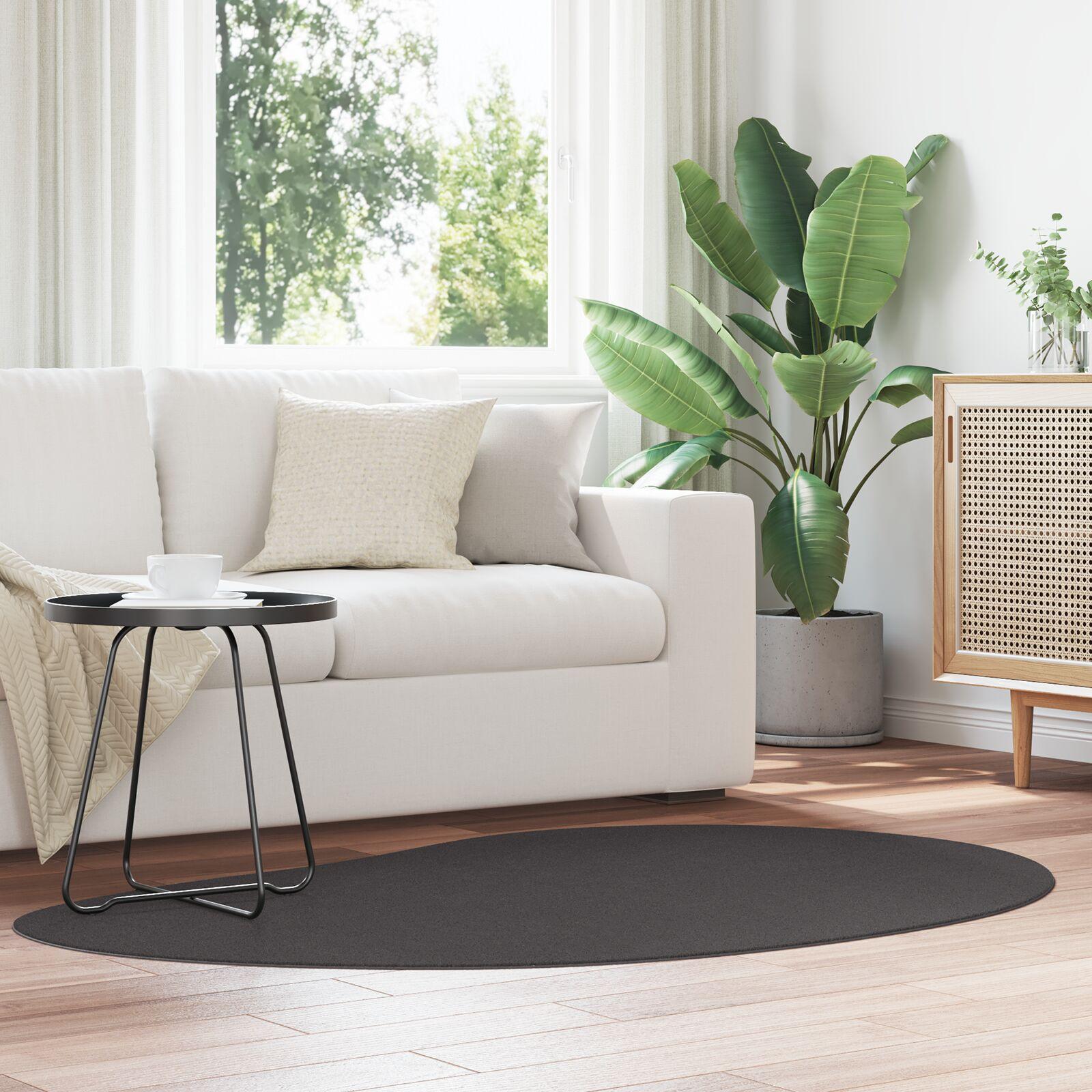 Område tæppe antracitgrå 120x170 cm non-slip