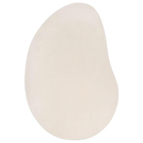 Områdetæppe Beige 80x150 cm Polyester Skridsikker