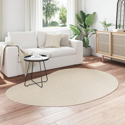 Områdetæppe Beige 140x200 cm Polyester Skridsikker