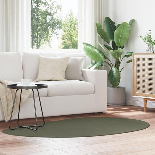 Områdetæppe Skovgrøn 120x170 cm Polyester Skridsikker