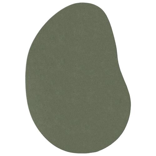 Områdetæppe Skovgrøn 120x170 cm Polyester Skridsikker
