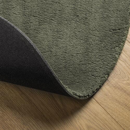 Områdetæppe Skovgrøn 120x170 cm Polyester Skridsikker
