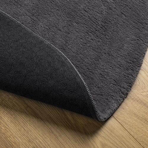 Tæpper Antracitgrå Polyester 80 x 150 cm Slidstærk Accent tæppe