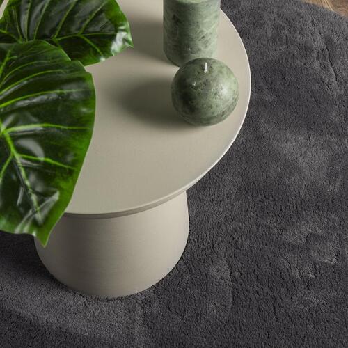 Tæpper Antracitgrå Polyester 80 x 150 cm Slidstærk Accent tæppe