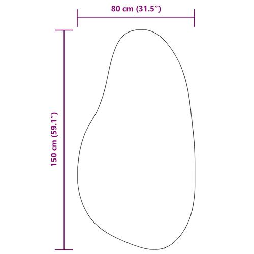 Tæpper Antracitgrå Polyester 80 x 150 cm Slidstærk Accent tæppe