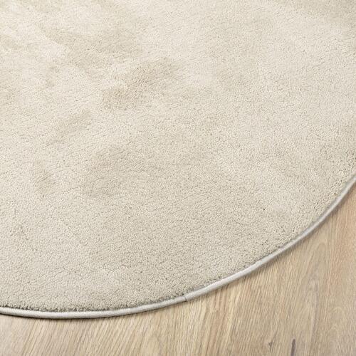 Tæpper Beige Uld 80 x 150 cm Tæppe Bølgeform Moderne