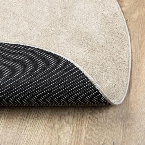 Tæpper Beige Uld 80 x 150 cm Tæppe Bølgeform Moderne