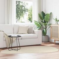 Tæpper Beige Polyester 140 x 200 cm Skridsikker Områdetæppe