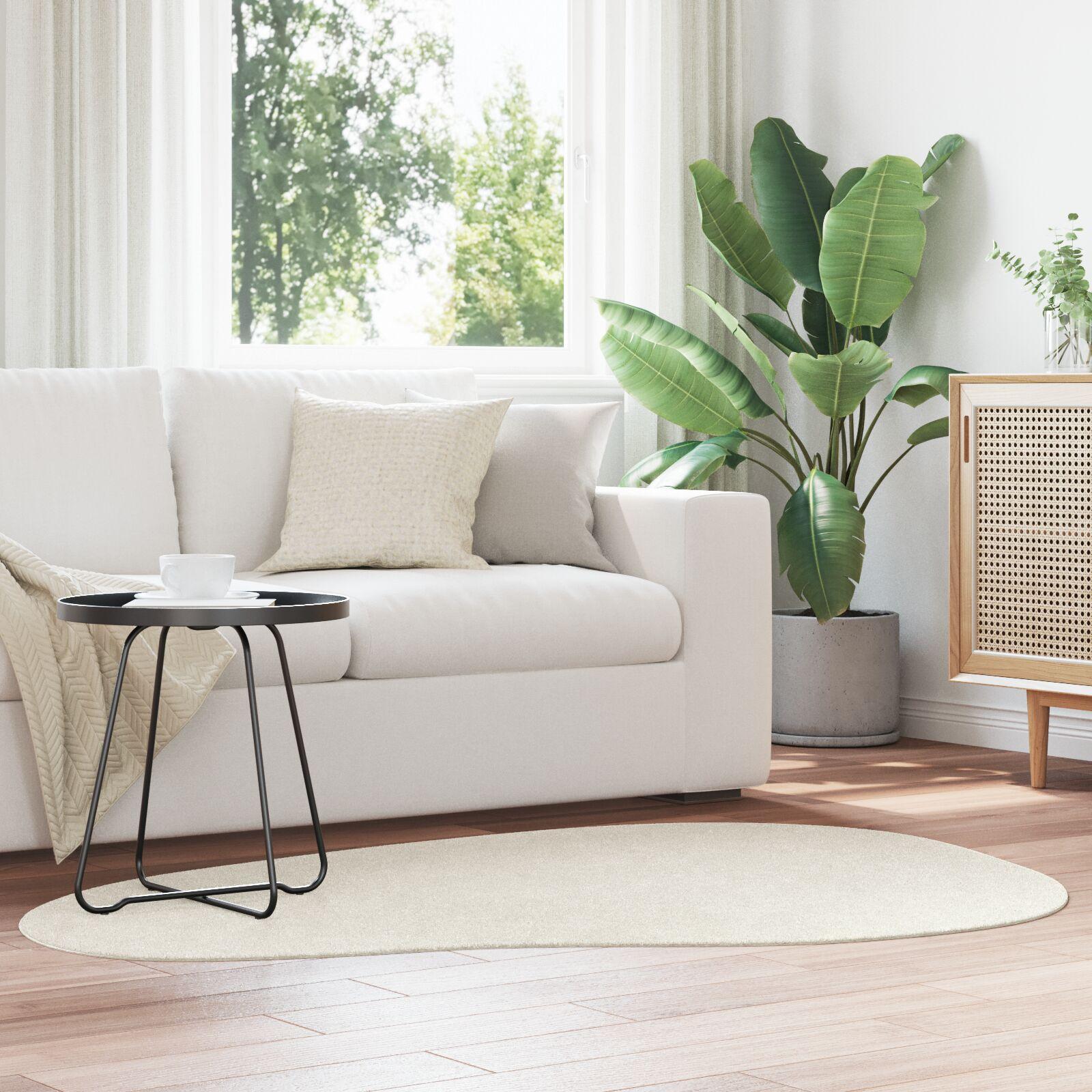 Tæppe HUARTE Creme 120 x 170 cm Polyester billede