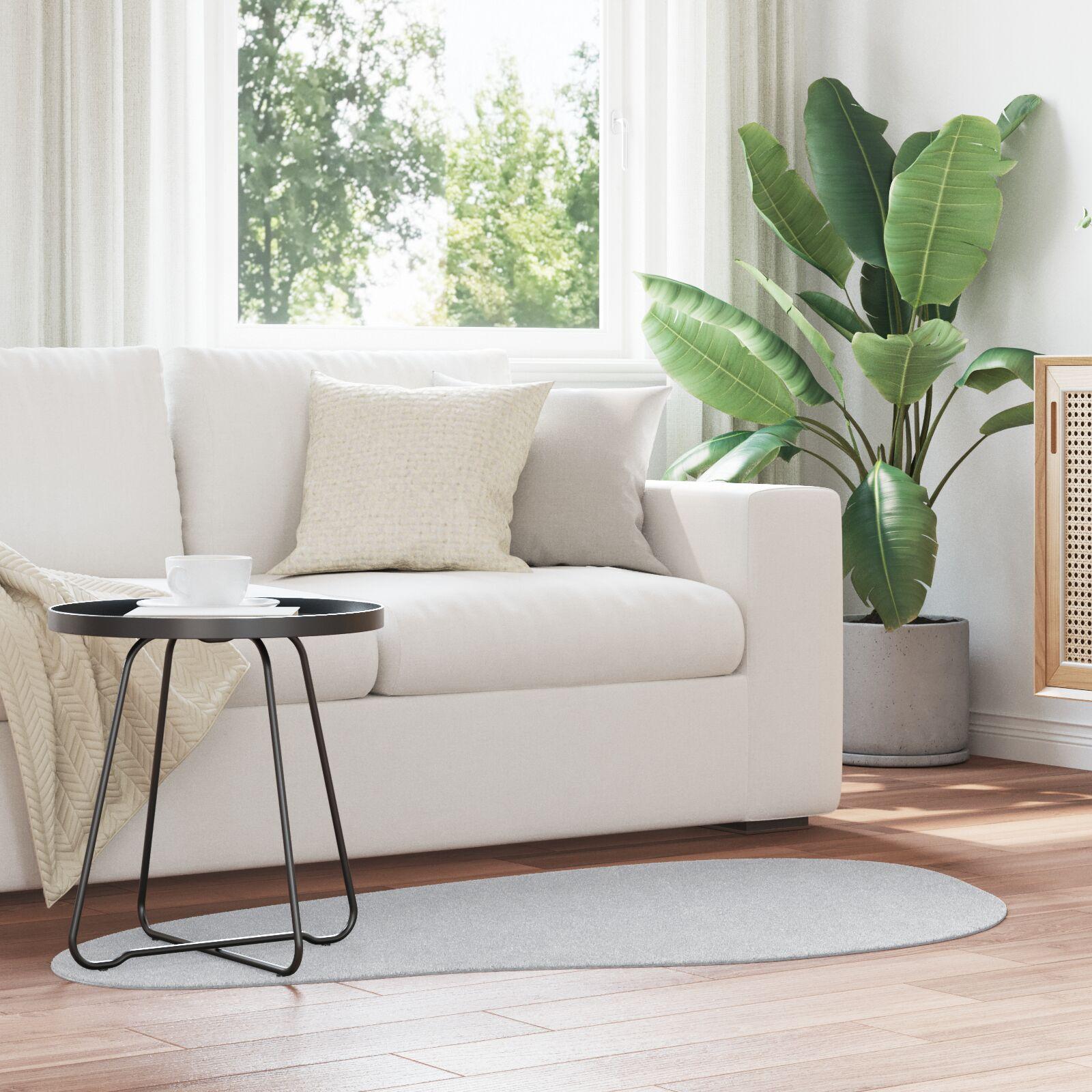 Tæppe 'HUARTE'Kort bunke Blød og Vaskbar Grå 80x150 cm