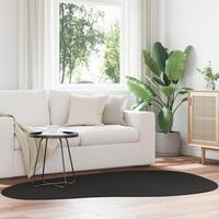 Tæpper Sort Polypropylen 140 x 200 cm Områdetæpper Oval