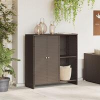 Opbevaringsskab Brun 100x36x102 cm Rattan