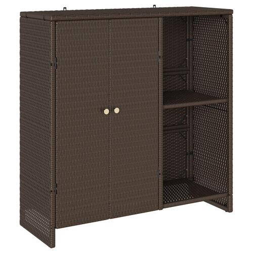 Opbevaringsskab Brun 100x36x102 cm Rattan