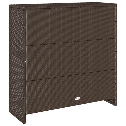 Opbevaringsskab Brun 100x36x102 cm Rattan