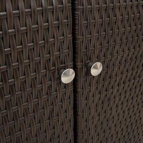 Opbevaringsskab Brun 100x36x102 cm Rattan
