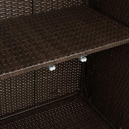 Opbevaringsskab Brun 100x36x102 cm Rattan