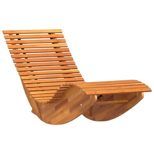 Vuggende Solstole 2 stk Solid Akacietræ