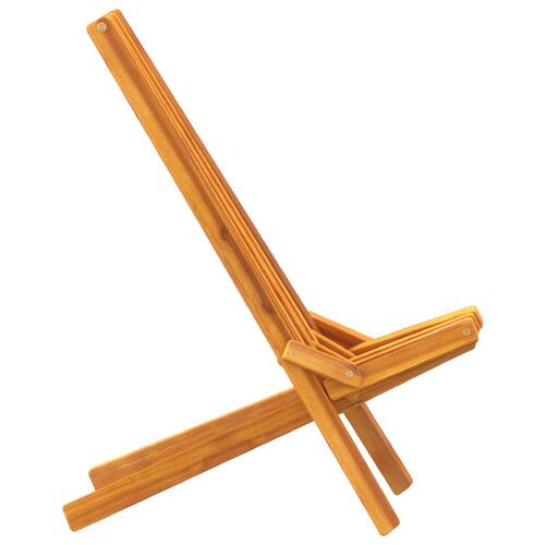 Foldbare Havestole 2 stk Solid Træ Akacie