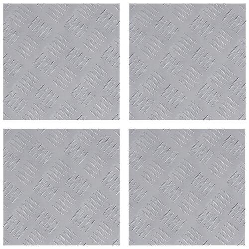 Aluminium Checker Plader 4 stk Skridsikre 30x30 cm