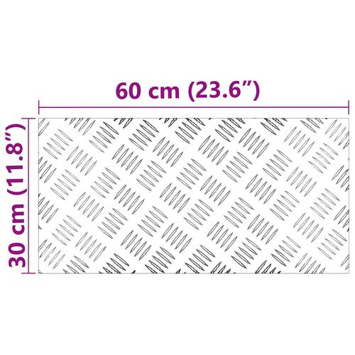 Aluminium Checker Plader 4 stk Skridsikre 60x30 cm