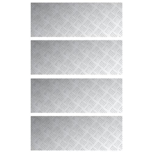 Aluminium Rutsjebaner 4 stk Skridsikre 80x30 cm