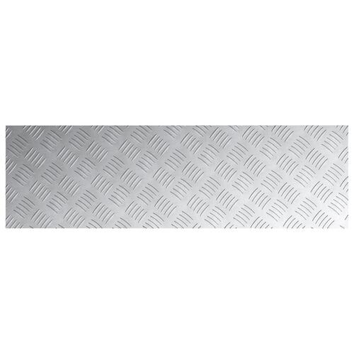 Aluminium Checker Plader 4 stk Skridsikker 100x30 cm