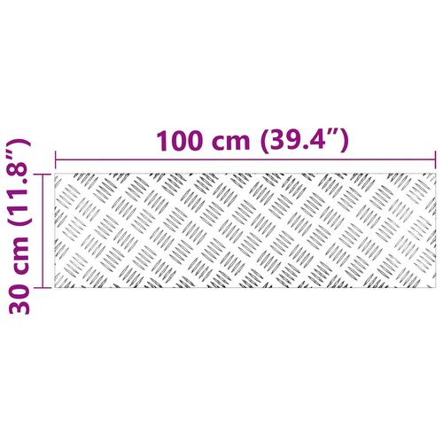 Aluminium Checker Plader 4 stk Skridsikker 100x30 cm