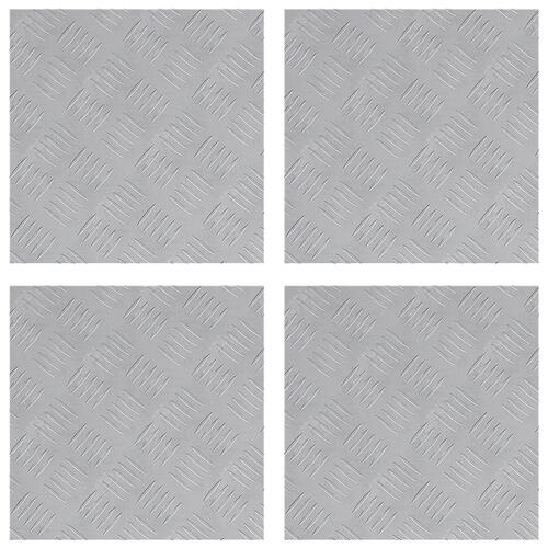 Aluminium Checker Plader 4 stk Antiskrid 40x40 cm