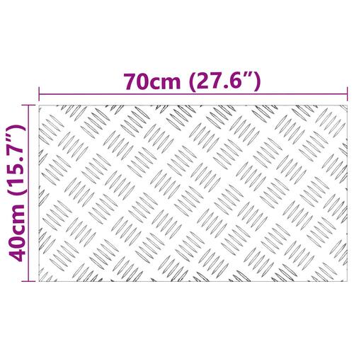 Aluminium Rudeplader 4 stk Skridsikre 70x40 cm
