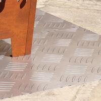 Aluminium checkerplader 2 stk Skridsikre 80x40 cm