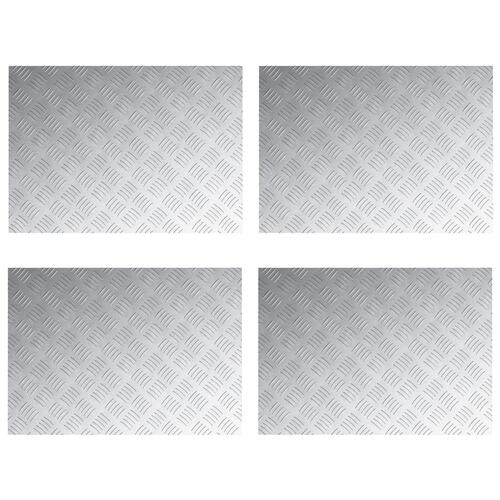 Aluminium Rutsjebane 4 stk Skridsikre 70x50 cm