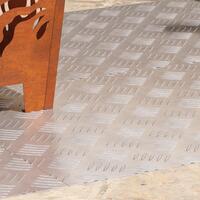 Aluminium Checker Plader 4 stk Anti-Skrid 90x50 cm