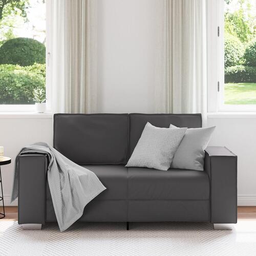 Sovesofa Grå 120 cm Kunstlæder