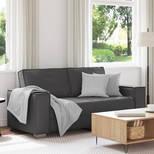 Kær Sofa Grå 140 cm Kunstlæder