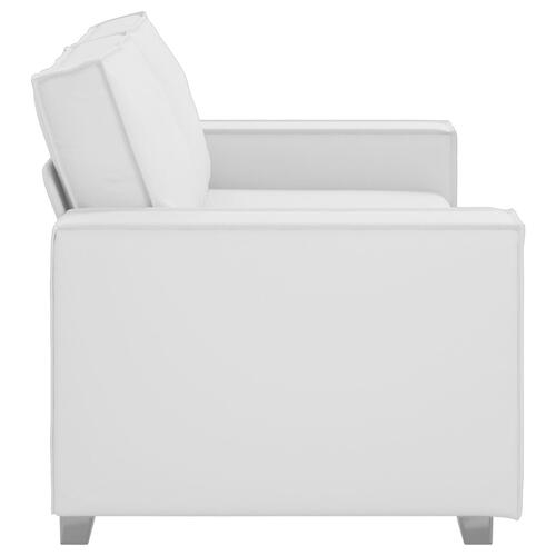 Sovesofa Hvid 140 cm Kunstlæder