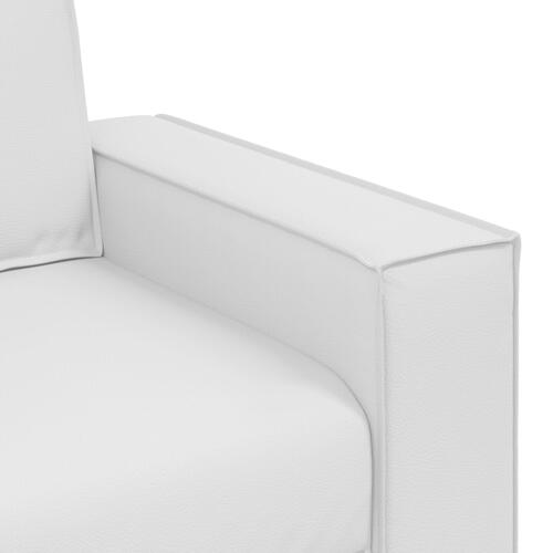 Sovesofa Hvid 140 cm Kunstlæder