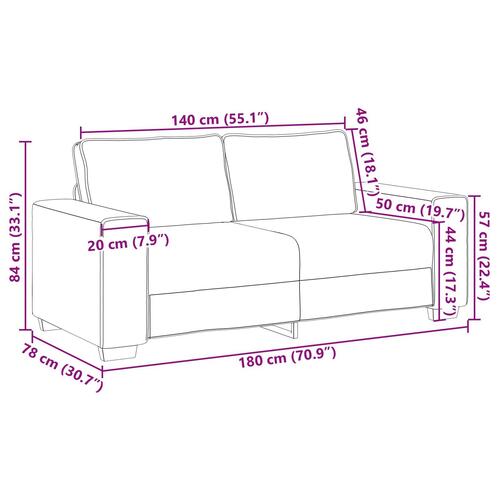 Sovesofa Hvid 140 cm Kunstlæder