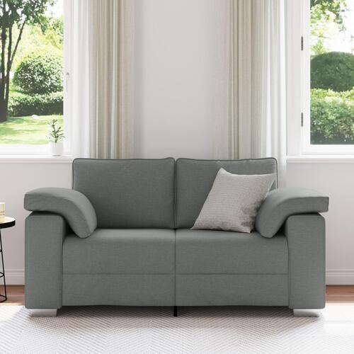 Sofa Loveseat Mørkegrå 120 cm Stof